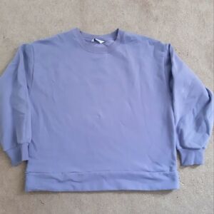 Athleta Retroplush Crew neck Sweatshirt Purple Large